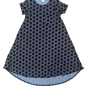 LuLaRoe Multicolor Circle Pattern Top